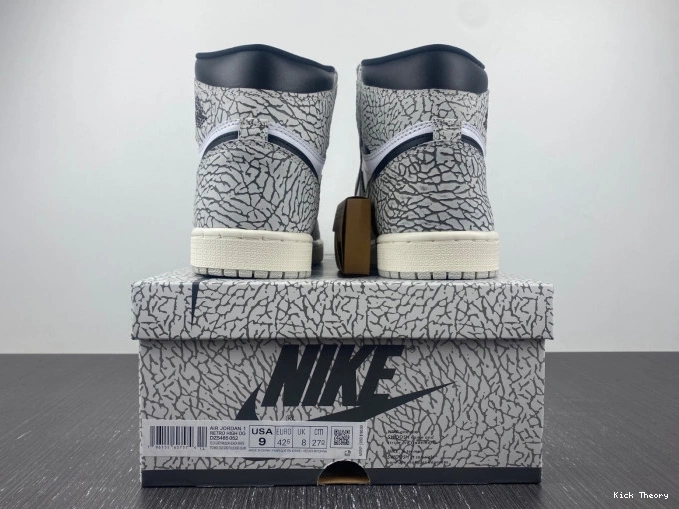 Kick Theory Jordan High White DZ5485-052 1 Cement Air OG 0814